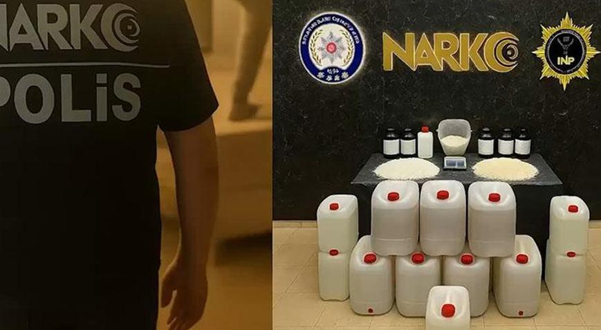 İzmirde 29 kilo 596 gram sentetik uyuşturucu ele geçirildi