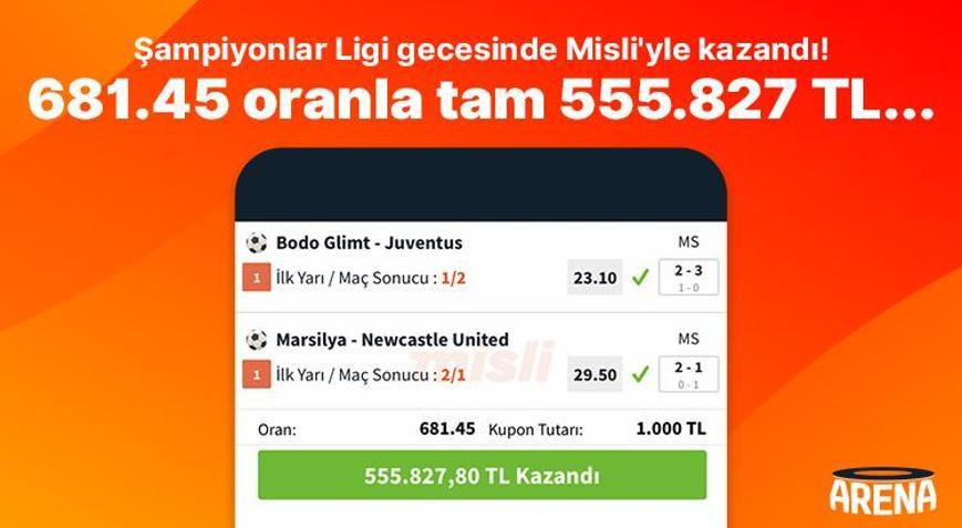 Şampiyonlar Ligi gecesinde Misli’yle kazandı 90+1’de Jonathan David’in golüyle tam 555.827 TL…