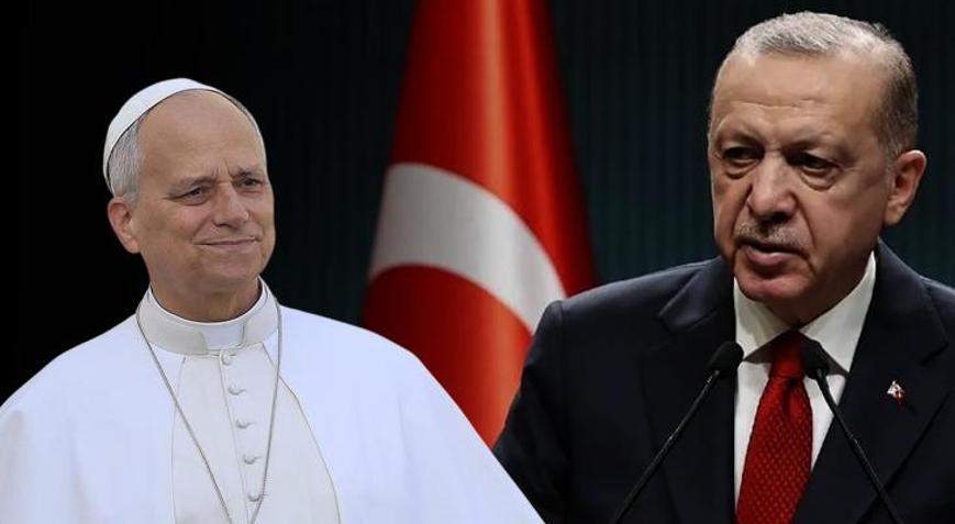 Cumhurbaşkanı Erdoğan ve Papa 14. Leo, dünyaya mesajlarını Cihannüma Salonundan verecek