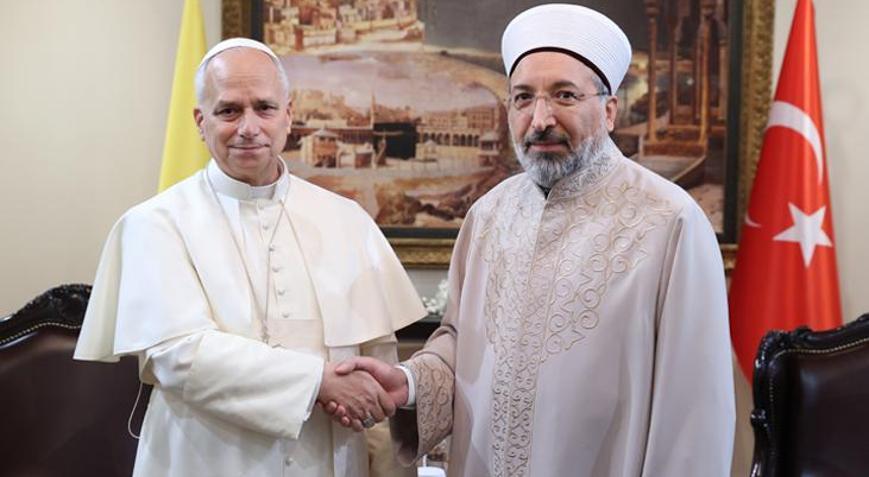 Papa 14. Leo, Diyanet İşleri Başkanı Arpaguşu ziyaret etti