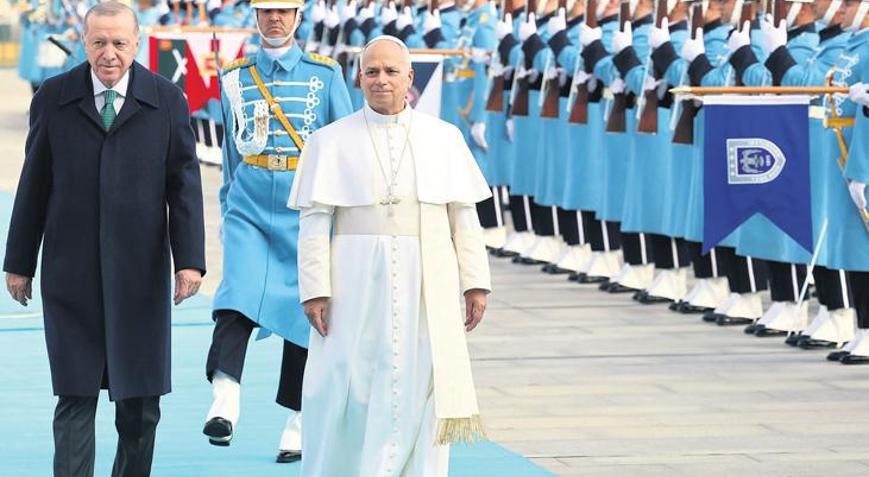 Cumhurbaşkanı Erdoğan Papa 14. Leo’yu Beştepe’de ağırladı: Filistin’e en büyük borcumuz adalettir