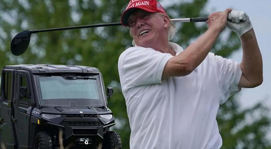 Gizli Servis golf arabasını devreye soktu Trumpın 190 bin dolarlık yeni güvenlik önlemi