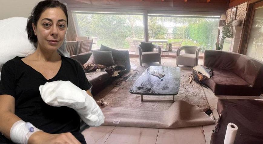 Dekoratif şömine bomba gibi patladı Ölümden döndü: Alev alev yanıyordum