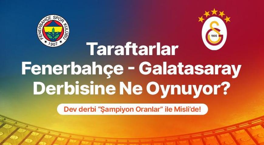 Taraftarlar derbide favori Fenerbahçe diyor. Özel oyunlar ile oyuncu bahislerinde Marco Asensio ve Victor Osimhen öne çıkıyor. İşte taraftarın derbi tercihleri