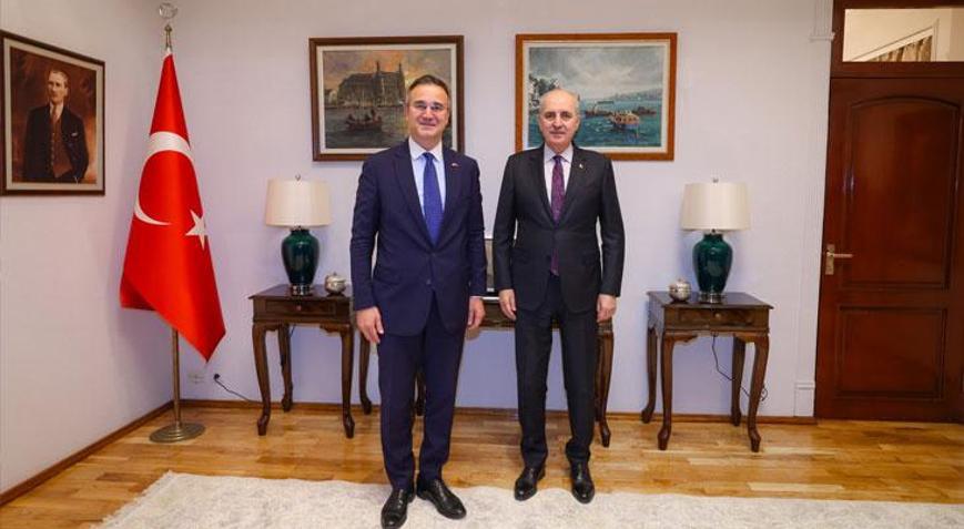 TBMM Başkanı Kurtulmuştan Duşanbe Büyükelçiliğine ziyaret