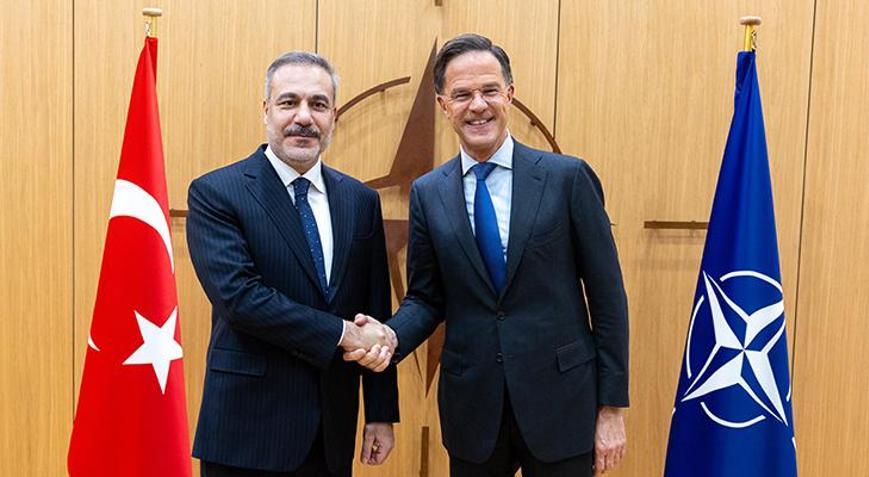 Dışişleri Bakanı Hakan Fidan, NATO Genel Sekreteri Rutte ile görüştü
