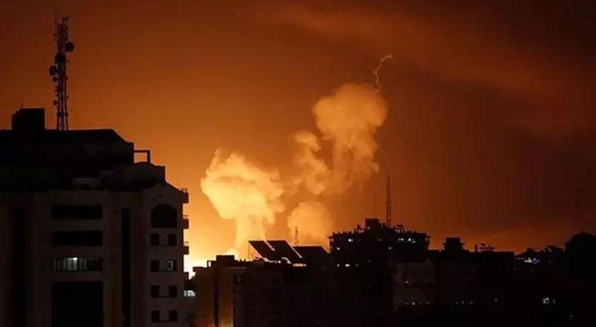 İsrailden Şama SİHAlarla hava saldırısı
