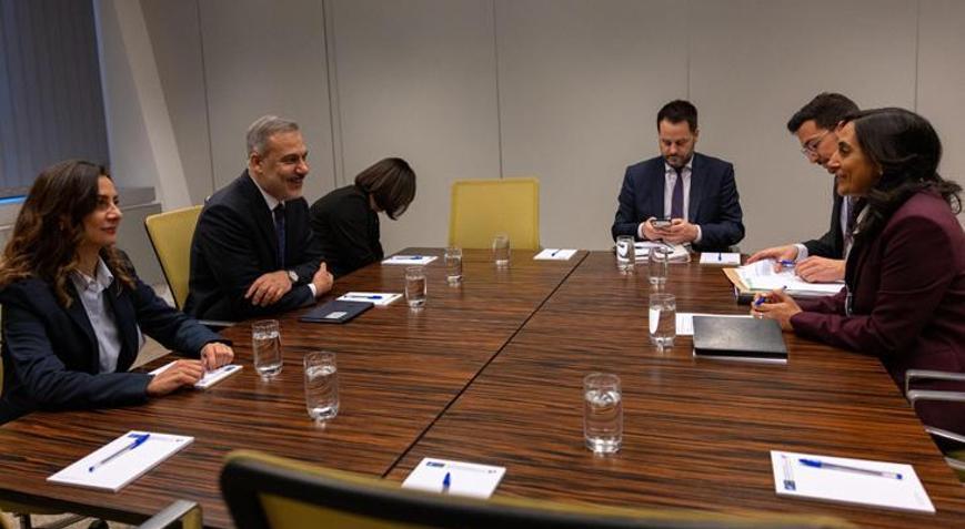 Dışişleri Bakanı Hakan Fidandan Brükselde peş peşe diplomasi trafiği