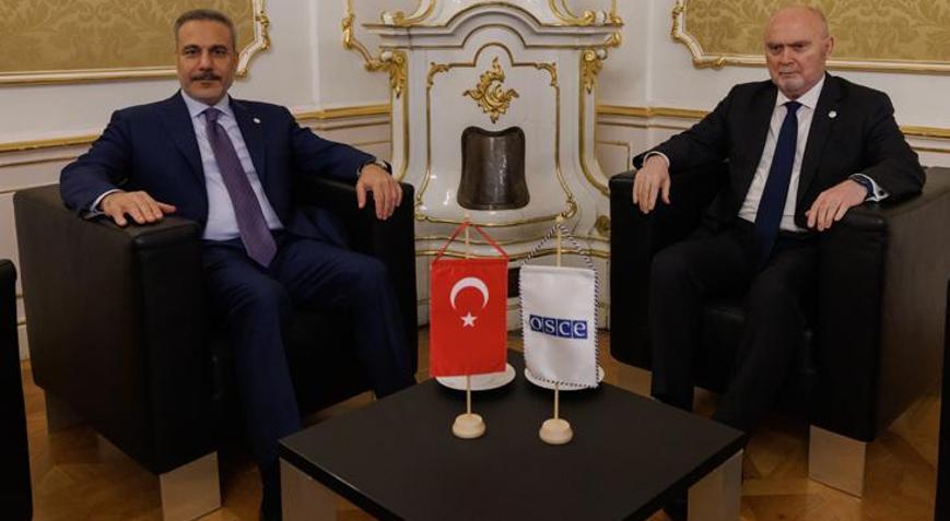 Dışişleri Bakanı Hakan Fidan, AGİT Genel Sekreteri Sinirlioğlu ile görüştü