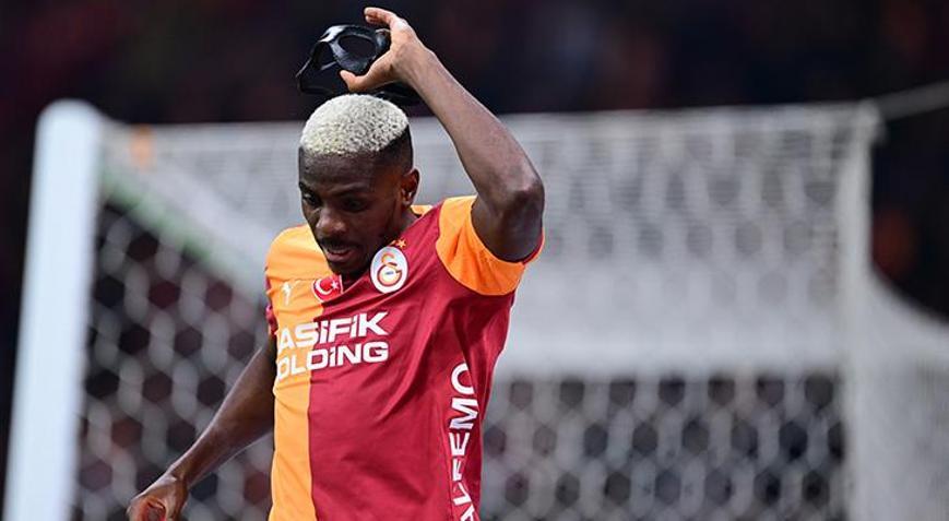 Hareketi gündem oldu Galatasarayda Victor Osimhen 4 hafta sonra ligde gol attı