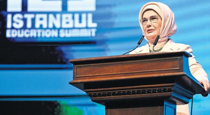 Emine Erdoğan: 251 milyon çocuk okulsuz