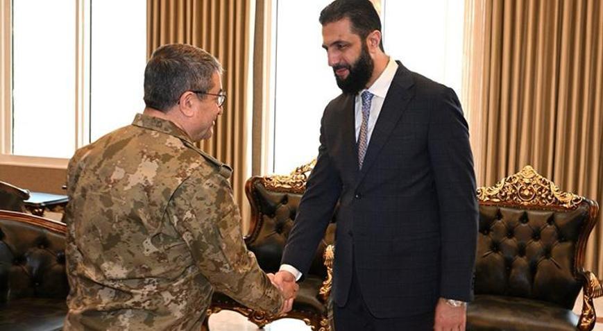 Genelkurmay Başkanı Bayraktaroğlu, Suriye Cumhurbaşkanı Ahmed Şara ile görüştü