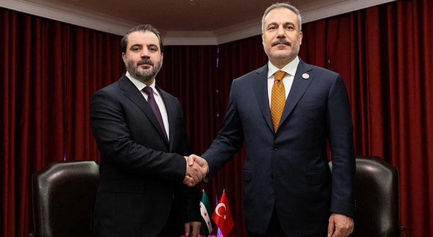 Dışişleri Bakanı Hakan Fidan, Suriyeli mevkidaşı Şeybani ile görüştü