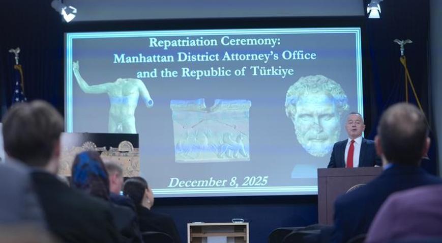 ABD’de 41 tarihi eser Türkiye’ye iade edildi