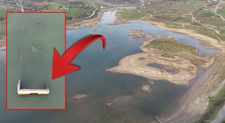 İstanbul’da kuraklık alarmı Sazlıdere barajı çekildi, ortaya çıkan herkesi şoke etti