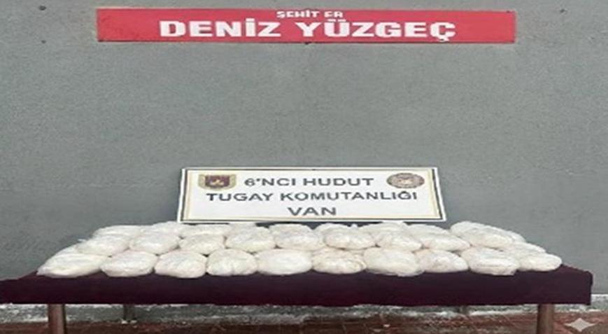 Van sınır hattında 50 kilo 600 gram uyuşturucu madde ele geçirildi
