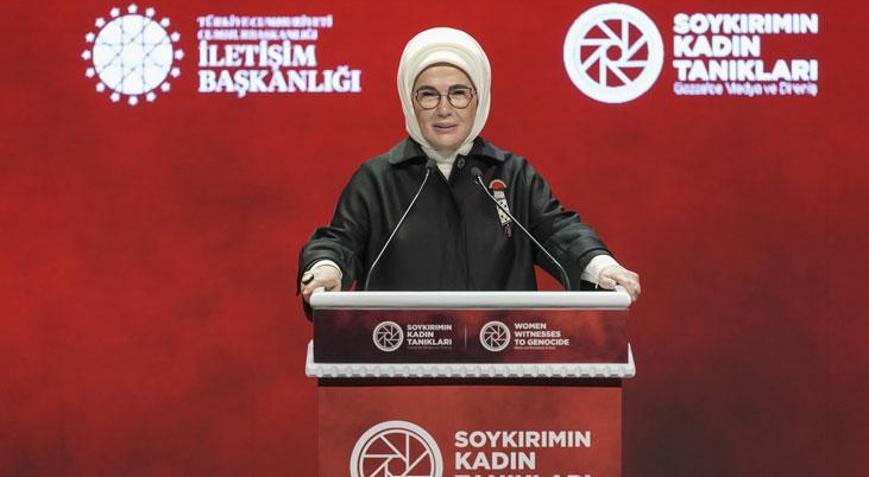 Emine Erdoğan: Filistin’in çocukları, haberleriyle zalime meydan okudular
