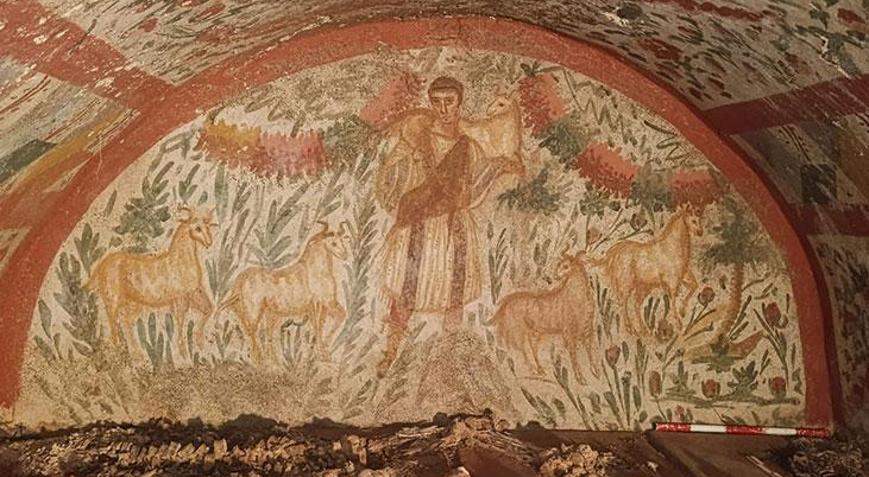 İznik’te tarihi keşif: Anadolu’da bir ilk olabilecek ‘Çoban İsa’ freski gün yüzüne çıktı