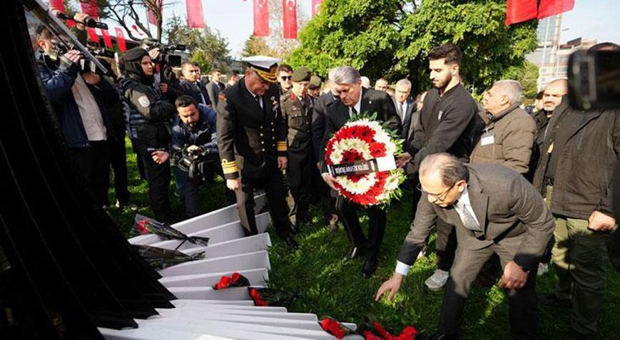 Beşiktaş kulübünden şehitler için anma töreni