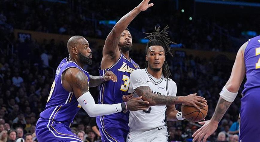 NBA Kupasında Lakers elendi Yarı final San Antonio Spurs - Oklahoma City Thunder