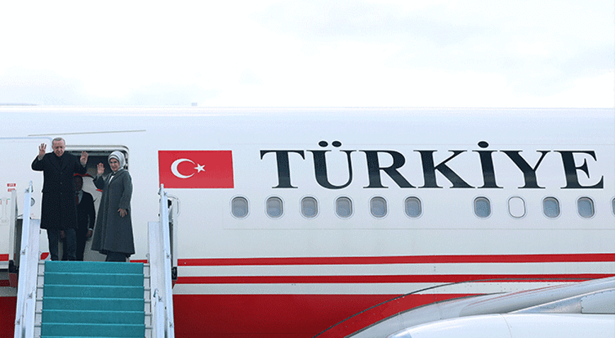 Cumhurbaşkanı Erdoğan, Türkmenistana gitti