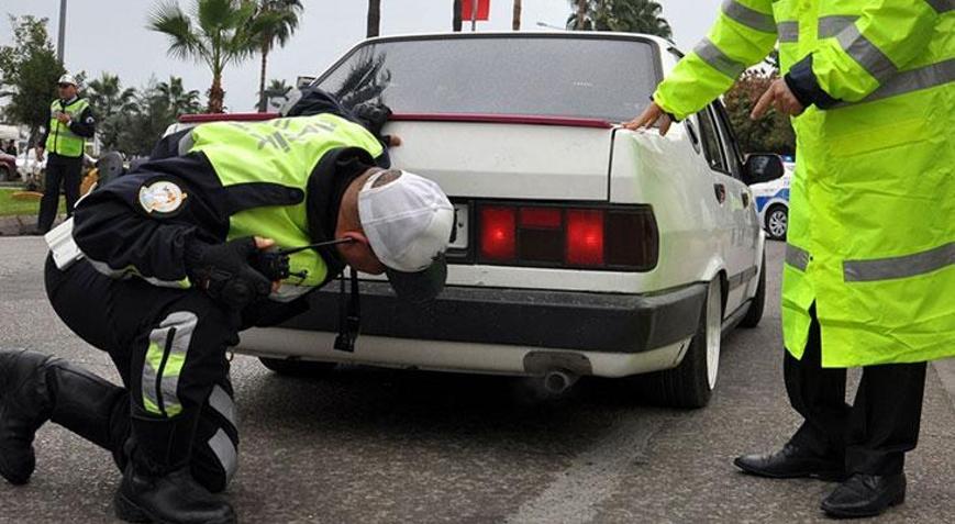 Abart egzoz kullananlara ceza yağdı