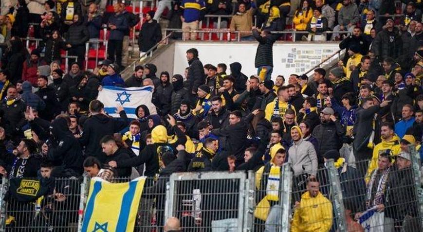 UEFA Avrupa Ligi maçında skandal İsrailli taraftarlar Gazzeli çocuklara hakaret etti, Nazi selamı verdi