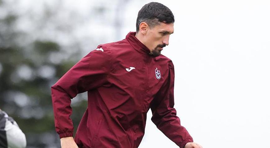 Trabzonsporda Stefan Savic takımla birlikte çalıştı
