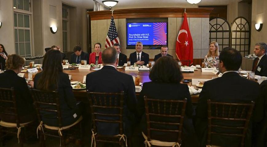 Ticaret Bakanı Bolat, ABDde iş çevreleriyle bir araya geldi
