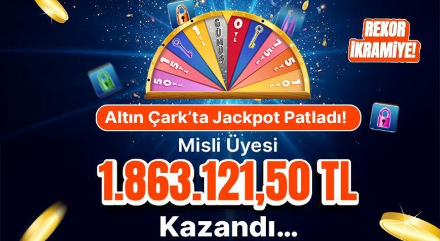 Altın Çark’ta Jackpot Patladı Misli Üyesi 1.863.121,50 TL Kazandı…