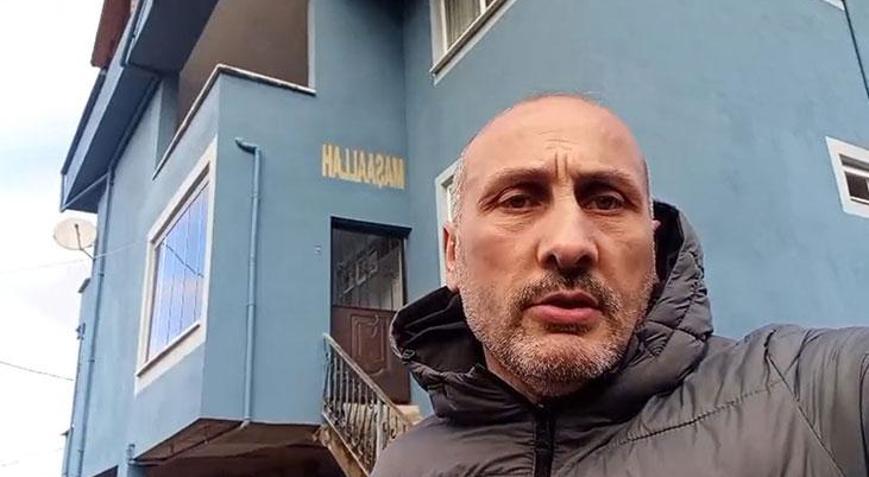 2 katlı binasını boyatmak istedi İskele kurma zahmetine Rizeli çözümü getirdi