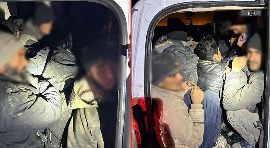 İstanbul hayalleri yarım kaldı 12 kaçak göçmen yakalandı