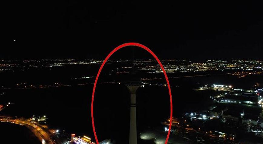 230 metrelik tehlike: 7 kişinin öldüğü kule karanlığa gömüldü Tehlike saçıyor