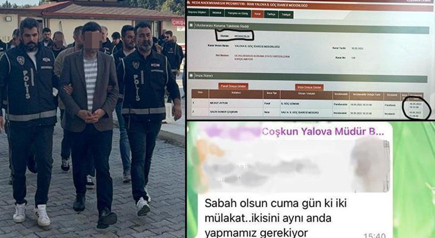 Görevden uzaklaştırılmıştı Yalova İl Göç İdaresi Müdürünün usulsüz mülakat mesajları ortaya çıktı