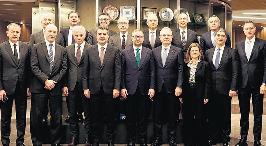 Merkez Bankası Başkanı TBB yönetimiyle buluştu