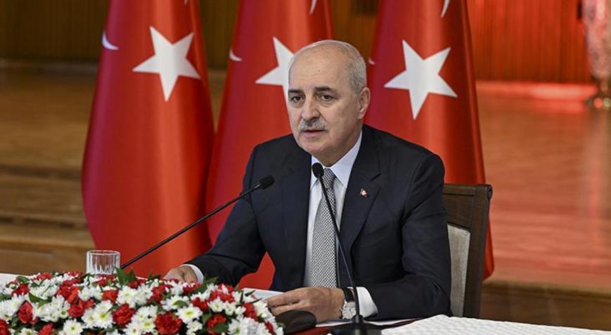 TBMM Başkanı Kurtulmuş, Terörsüz Türkiye komisyonundaki grup başkan ve başkanvekillerini kabul etti