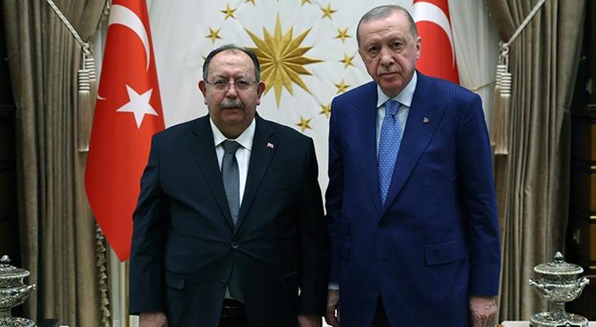 Cumhurbaşkanı Erdoğan, YSK Başkanı Yeneri kabul etti