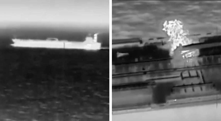 Akdenizde sıcak saatler Rusyanın petrol tankeri vuruldu