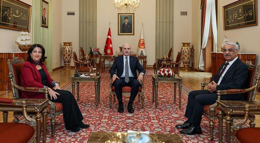 TBMM Başkanı Kurtulmuş, DEM Parti Heyetini kabul etti