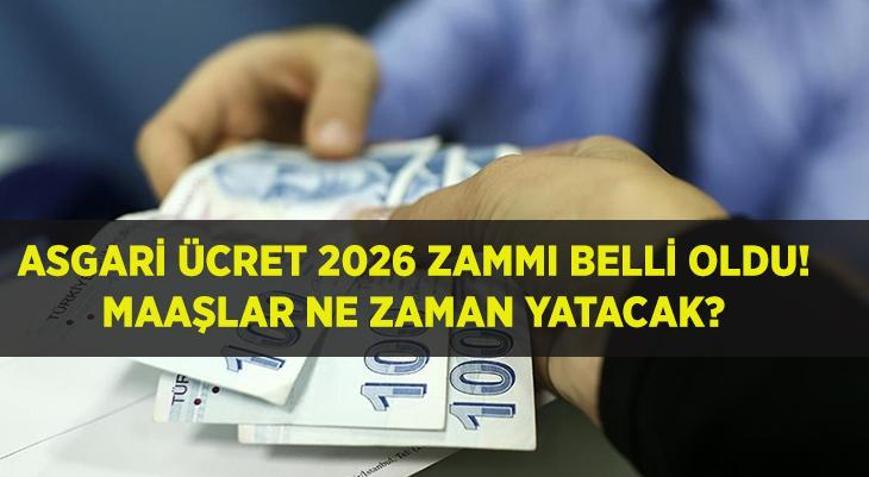 YENİ ASGARİ ÜCRET 2026 ZAMMI AÇIKLANDI Ocak Asgari ücret ne kadar, kaç TL oldu Asgari Ücret 3. Toplantı sonrası zam oranı yüzde kaç oldu