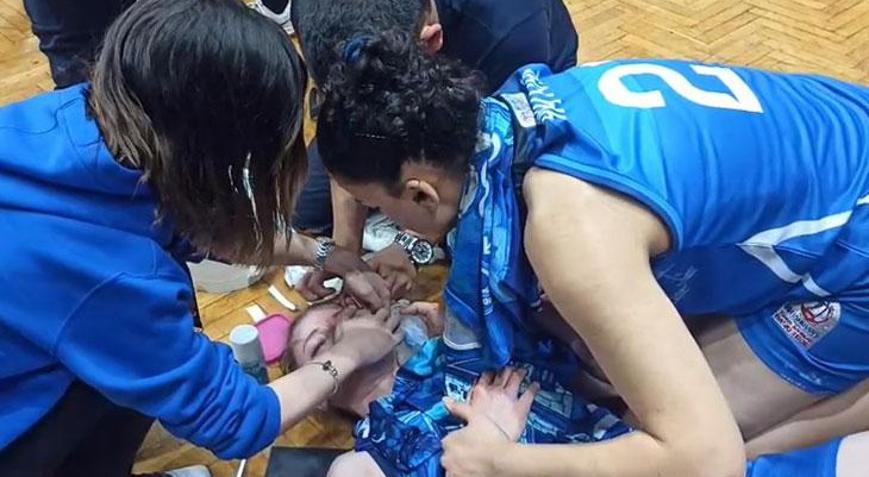 Mersinde kadın basketbol maçında arbede yaşandı