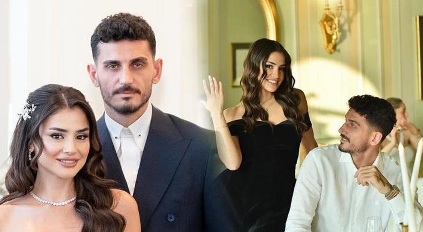 Hazal Çağlar ve Samet Akaydın evlendi Düğüne ünlüler akın etti