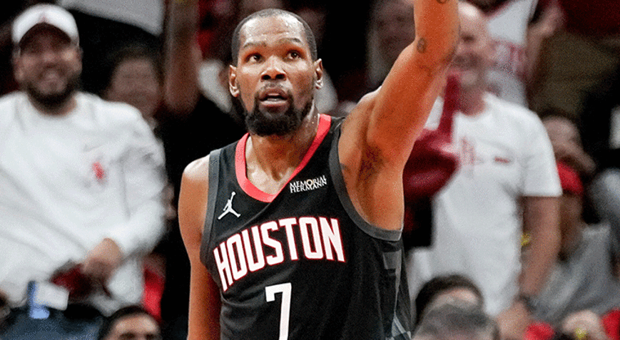 Alperen Şengünün yokluğunda Rocketsı Kevin Durant sırtladı