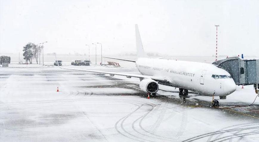 Hava yolu ulaşımına kar engeli Bir iptal haberi daha geldi