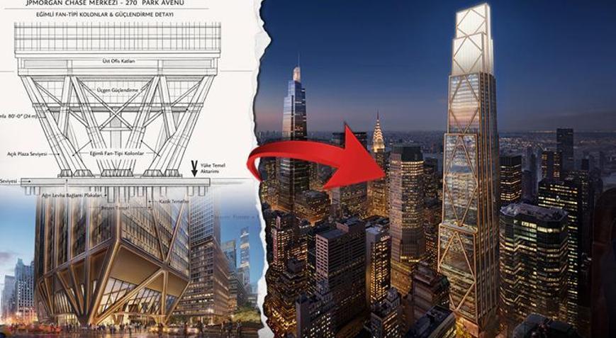 60 katlı gökdeleni kolonsuz ayakta tutuyor En kötüsü sayılır: Binadaki çelik dünyayı 2 kez turlar