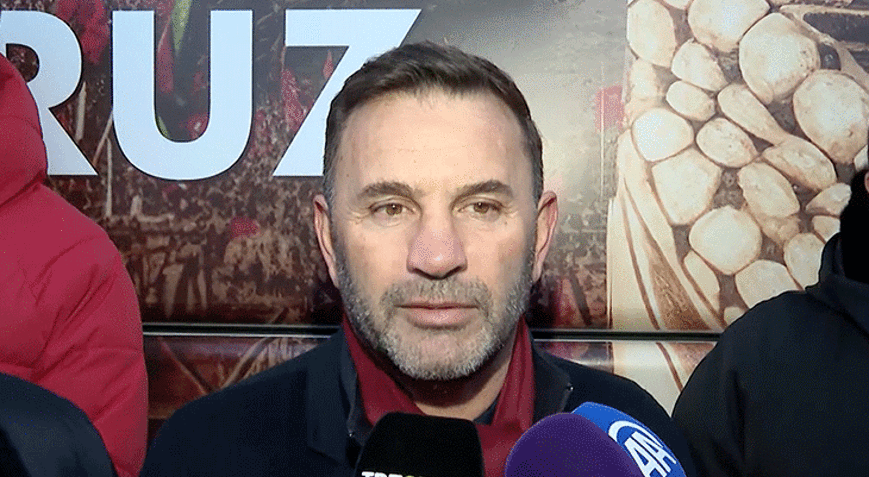Okan Buruk, Filistine destek eyleminde konuştu