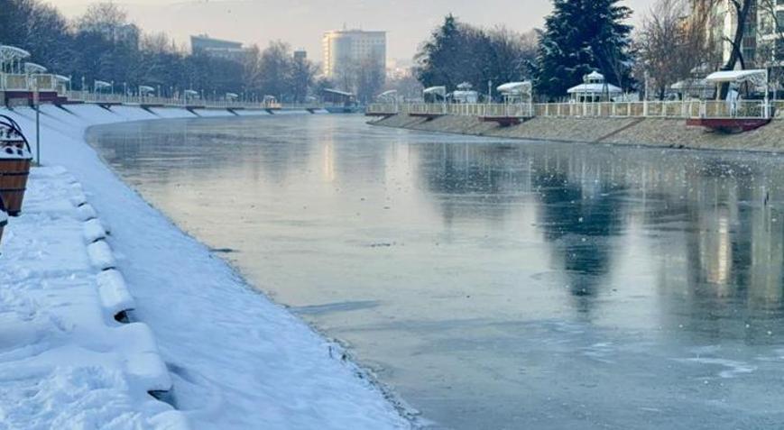 Tokatta yüzyılın en soğuk ocak ayı Yeşilırmak buz tuttu