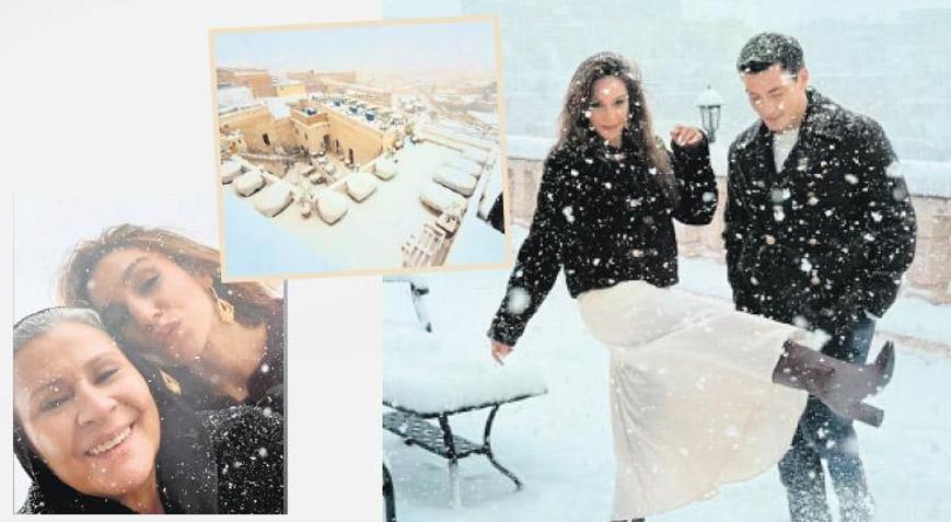 ‘Uzak Şehir’e kar yağdı