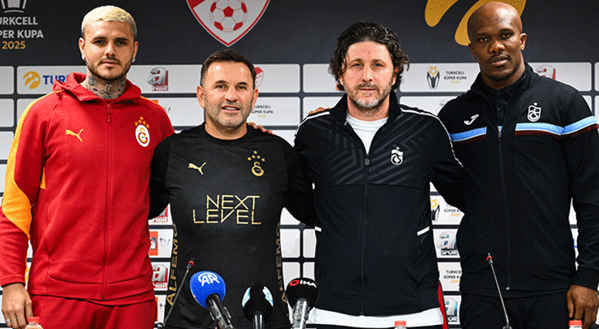 Süper Kupada süper bir akşam Galatasaray ile Trabzonspor karşı karşıya