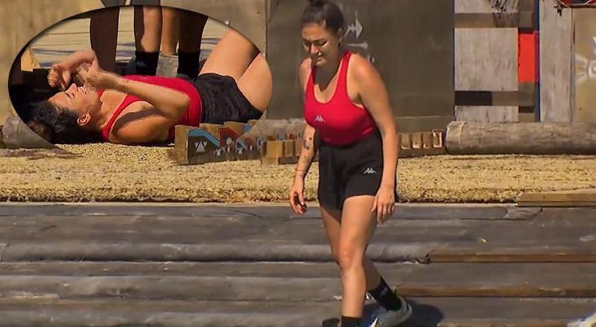 Survivorda sakatlık şoku Dilan Çıtak bir anda yere yığıldı